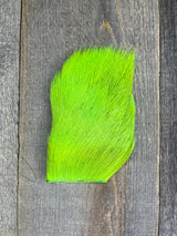Varner's Deer Belly Hair Chartreuse Deer Hair