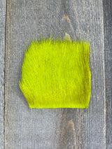 Varner's Deer Belly Hair Yellow Chartreuse Deer Hair
