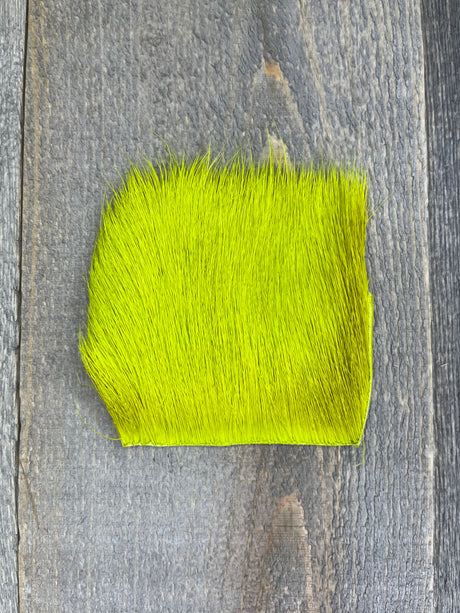 Varner's Deer Belly Hair Yellow Chartreuse Deer Hair