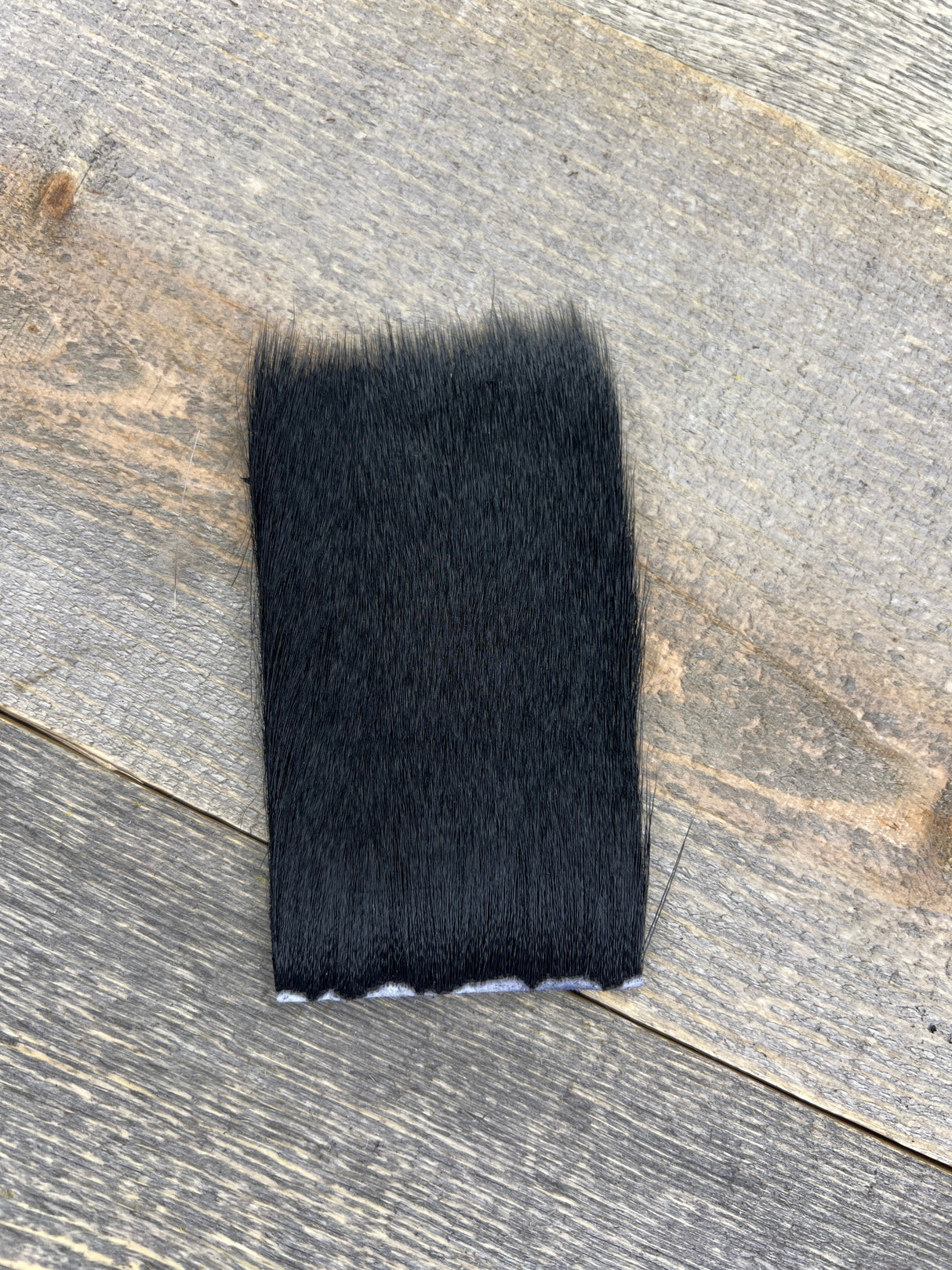 Varner's Deer Hair Short & Fine Black Deer Hair