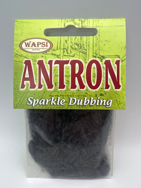 Wapsi Antron Sparkle Dubbing Charcoal Gray Dubbing
