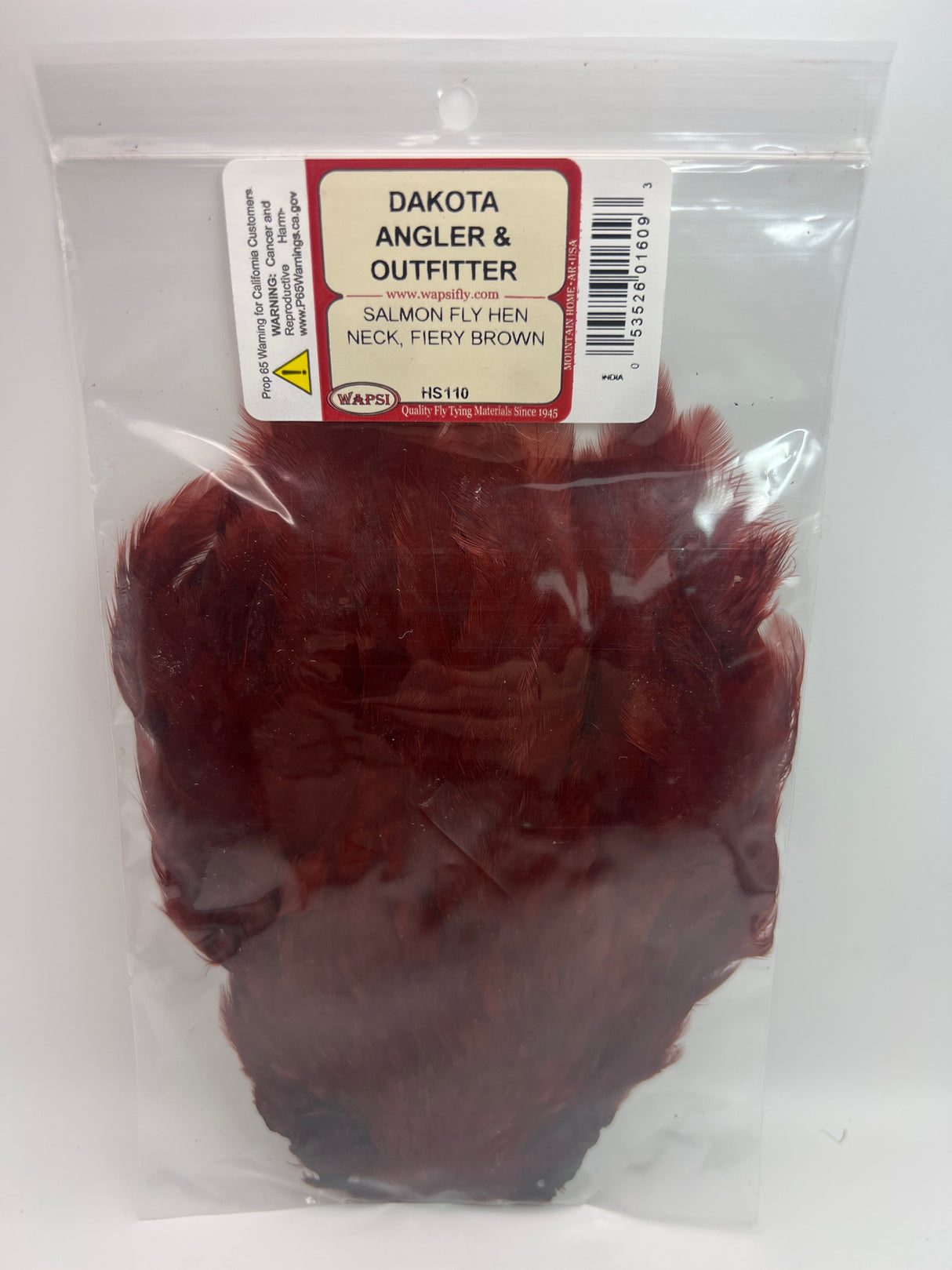 Wapsi Salmon Fly Hen Neck Fiery Brown Hen Hackle