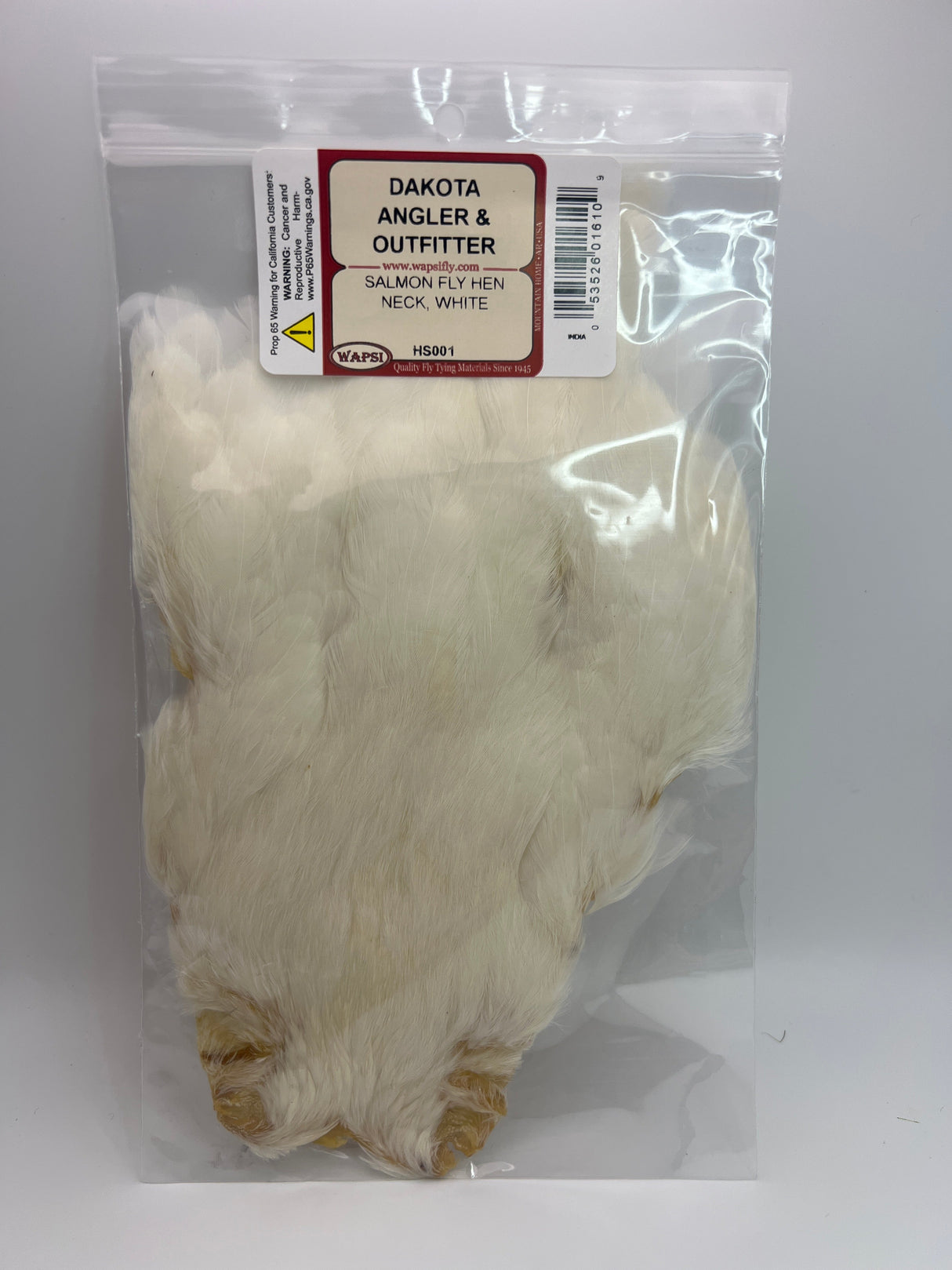 Wapsi Salmon Fly Hen Neck White Hen Hackle