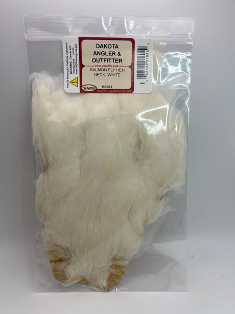 Wapsi Salmon Fly Hen Neck White Hen Hackle