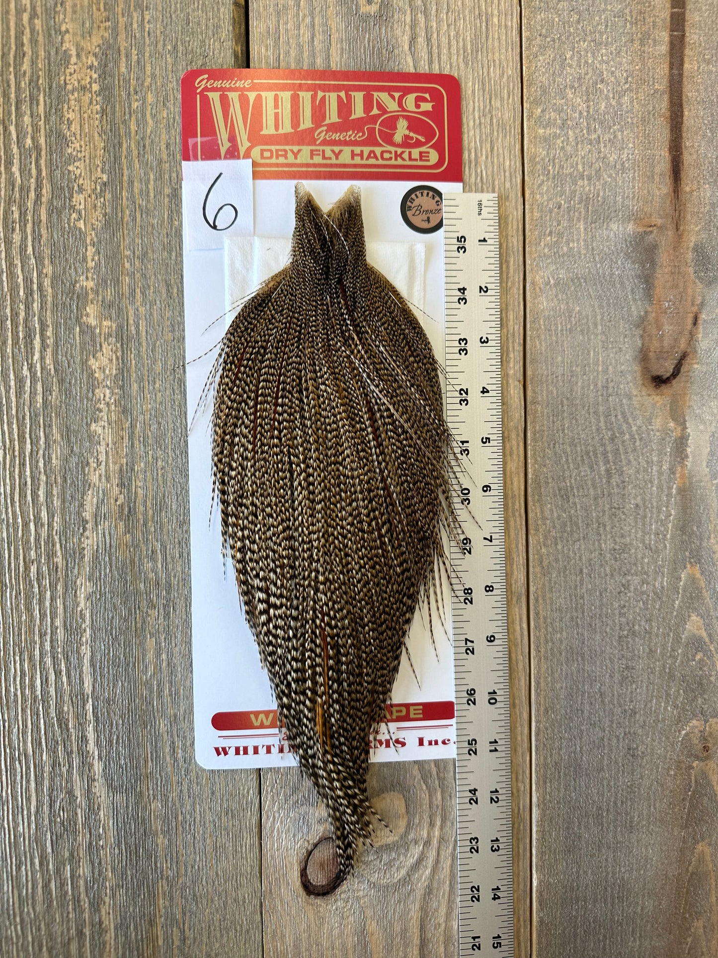 Whiting Bronze Cree Cape #6 Dry Fly Hackle