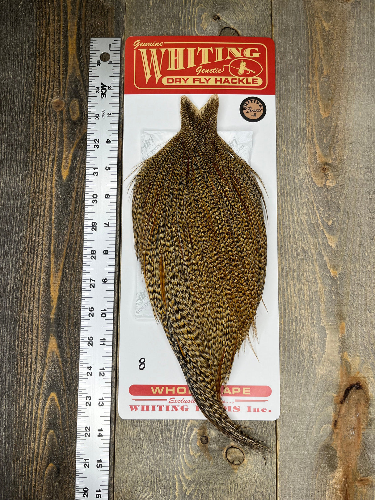 Whiting Bronze Cree Cape #8 Dry Fly Hackle