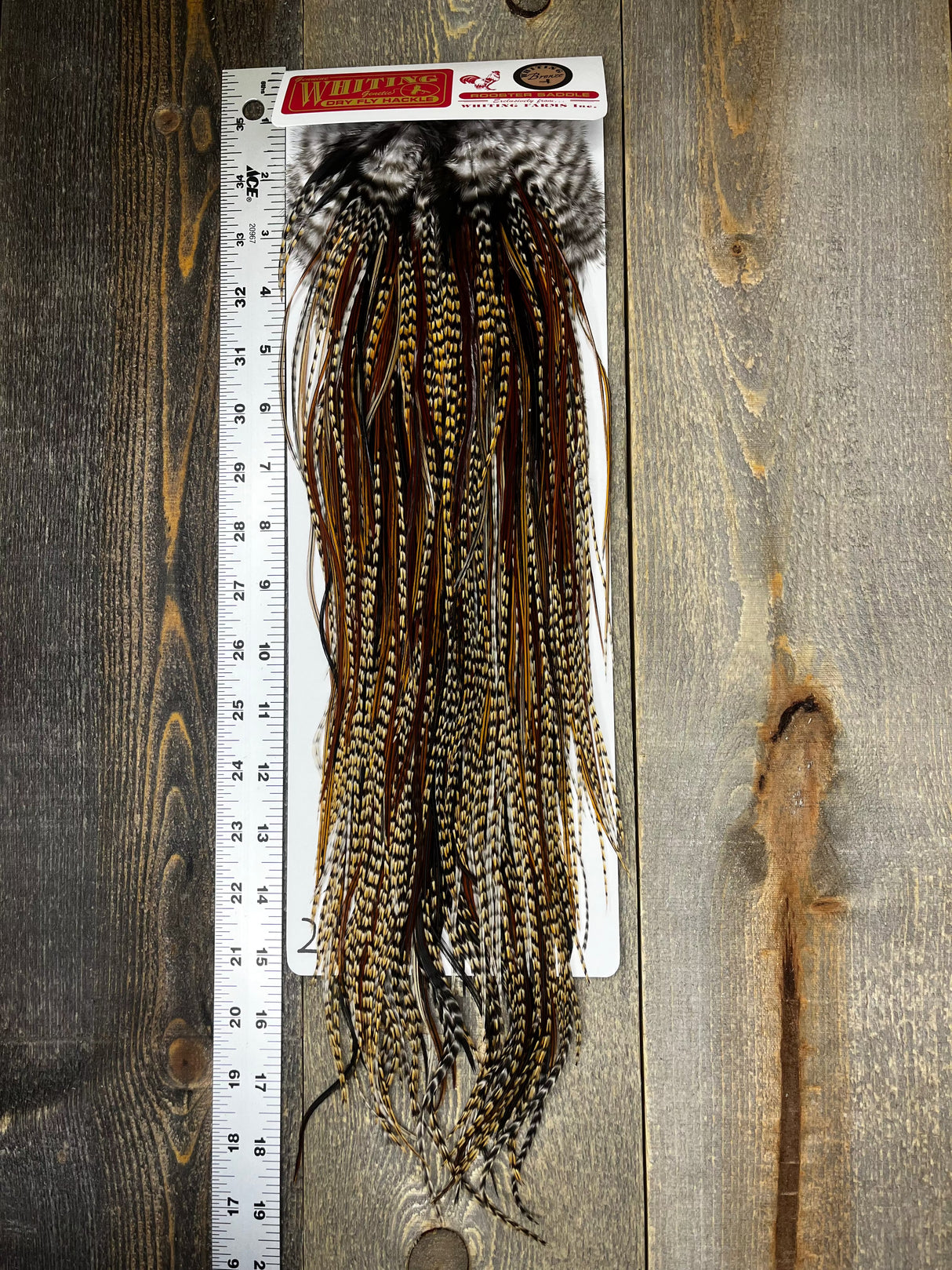 Whiting Bronze Grade Saddle Cree #1 Dry Fly Hackle