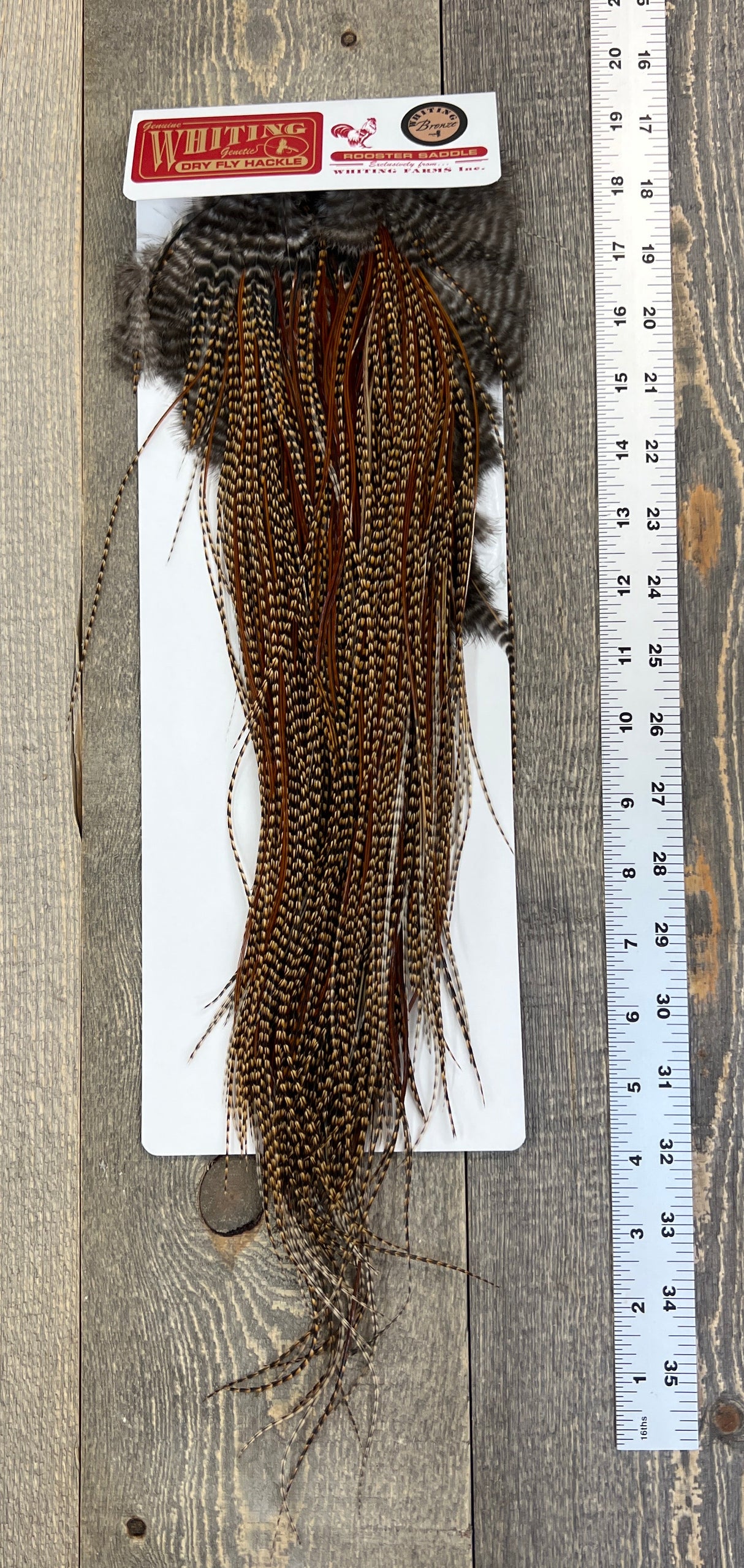 Whiting Bronze Grade Saddle Cree #16 Dry Fly Hackle