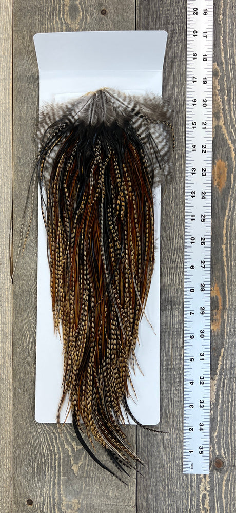 Whiting Bronze Grade Saddle Cree #18 Dry Fly Hackle