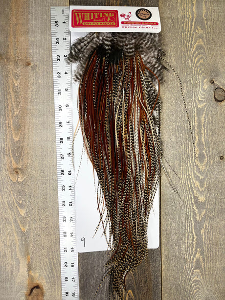 Whiting Bronze Grade Saddle Cree #9 Dry Fly Hackle
