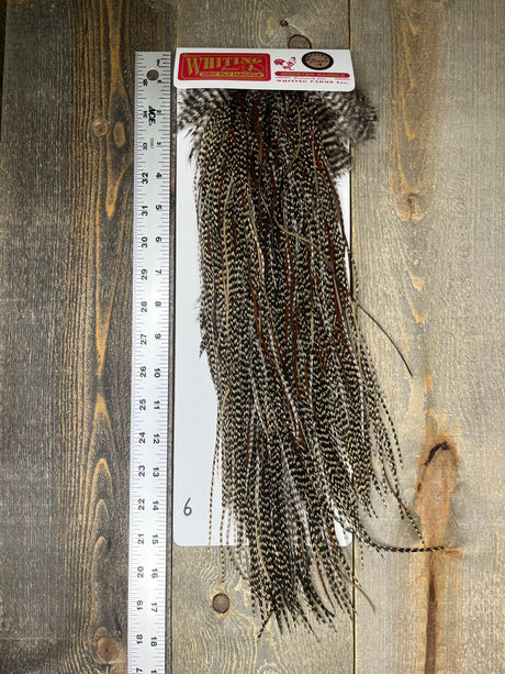 Whiting Bronze Midge Saddle Cree #6 Dry Fly Hackle