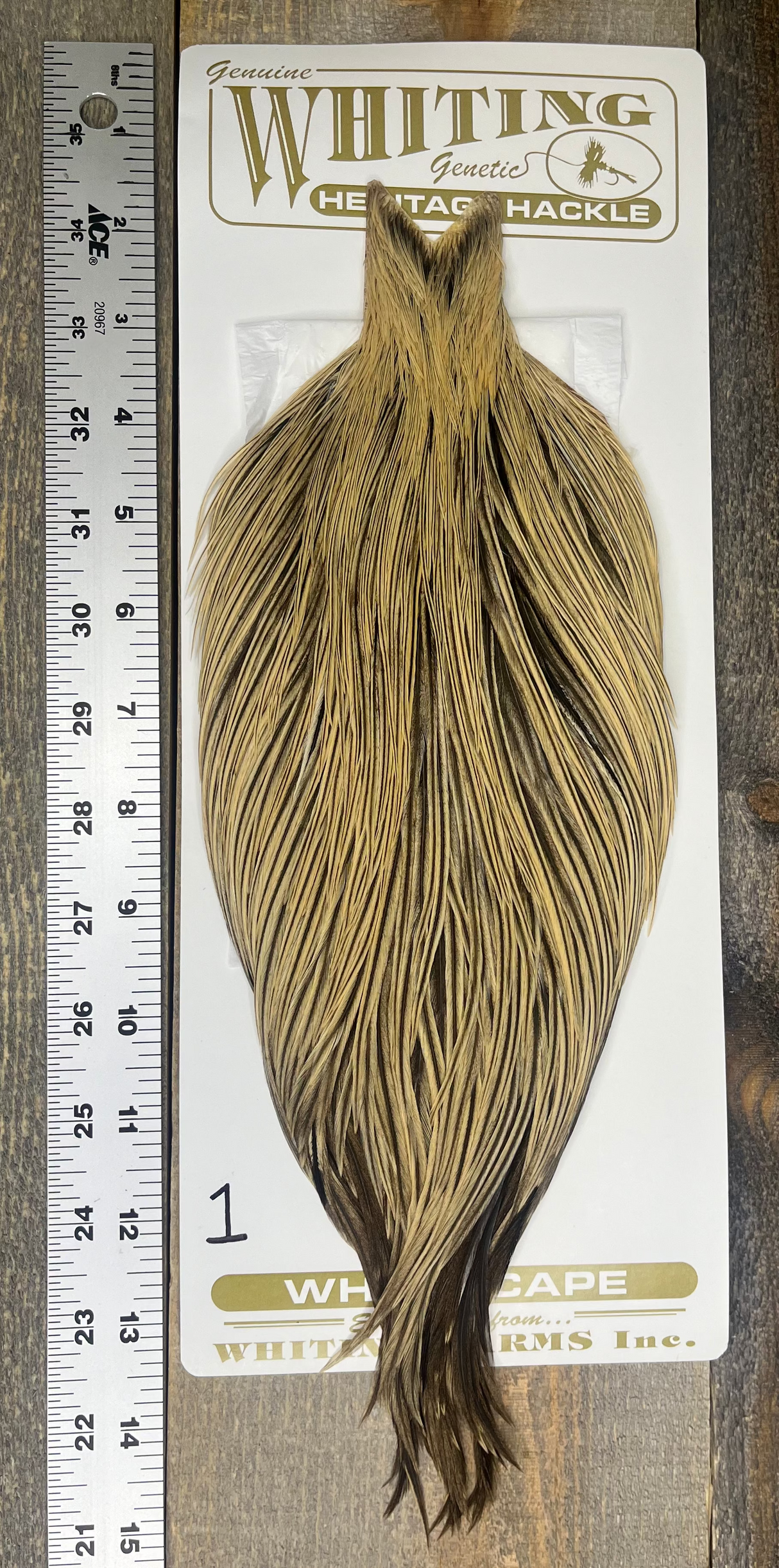 Whiting Heritage Cape Grade #1 - #01 Dry Fly Hackle