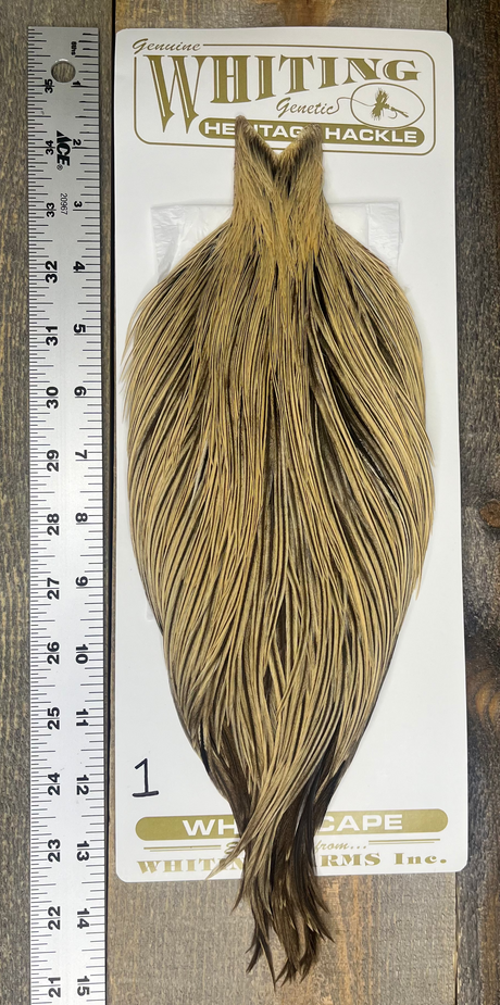 Whiting Heritage Cape Grade #1 - #01 Dry Fly Hackle