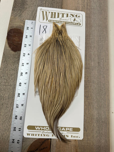 Whiting Heritage Cape Grade #1 - #18 Dry Fly Hackle