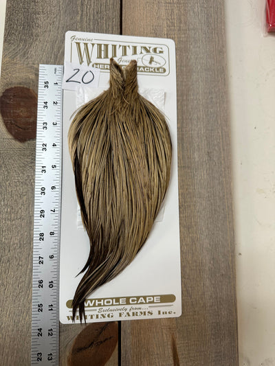 Whiting Heritage Cape Grade #1 - #20 Dry Fly Hackle