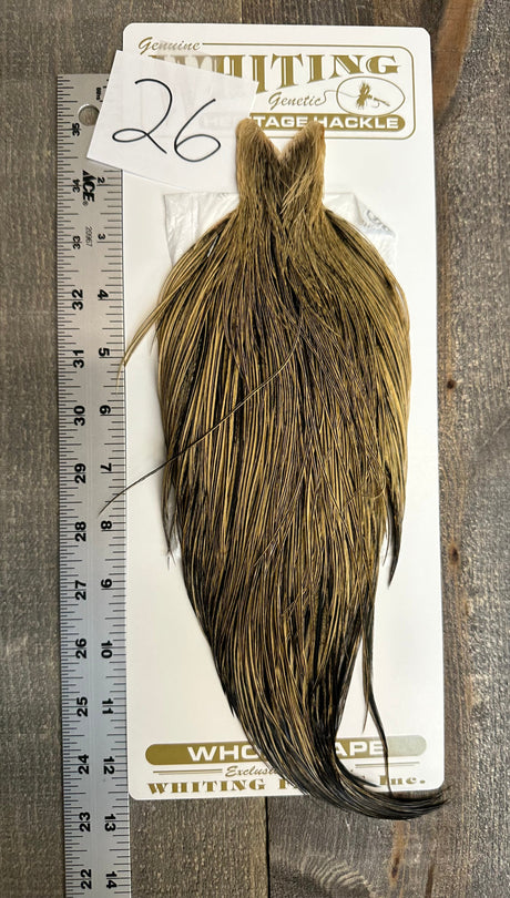 Whiting Heritage Cape Grade #1 - #26 Dry Fly Hackle