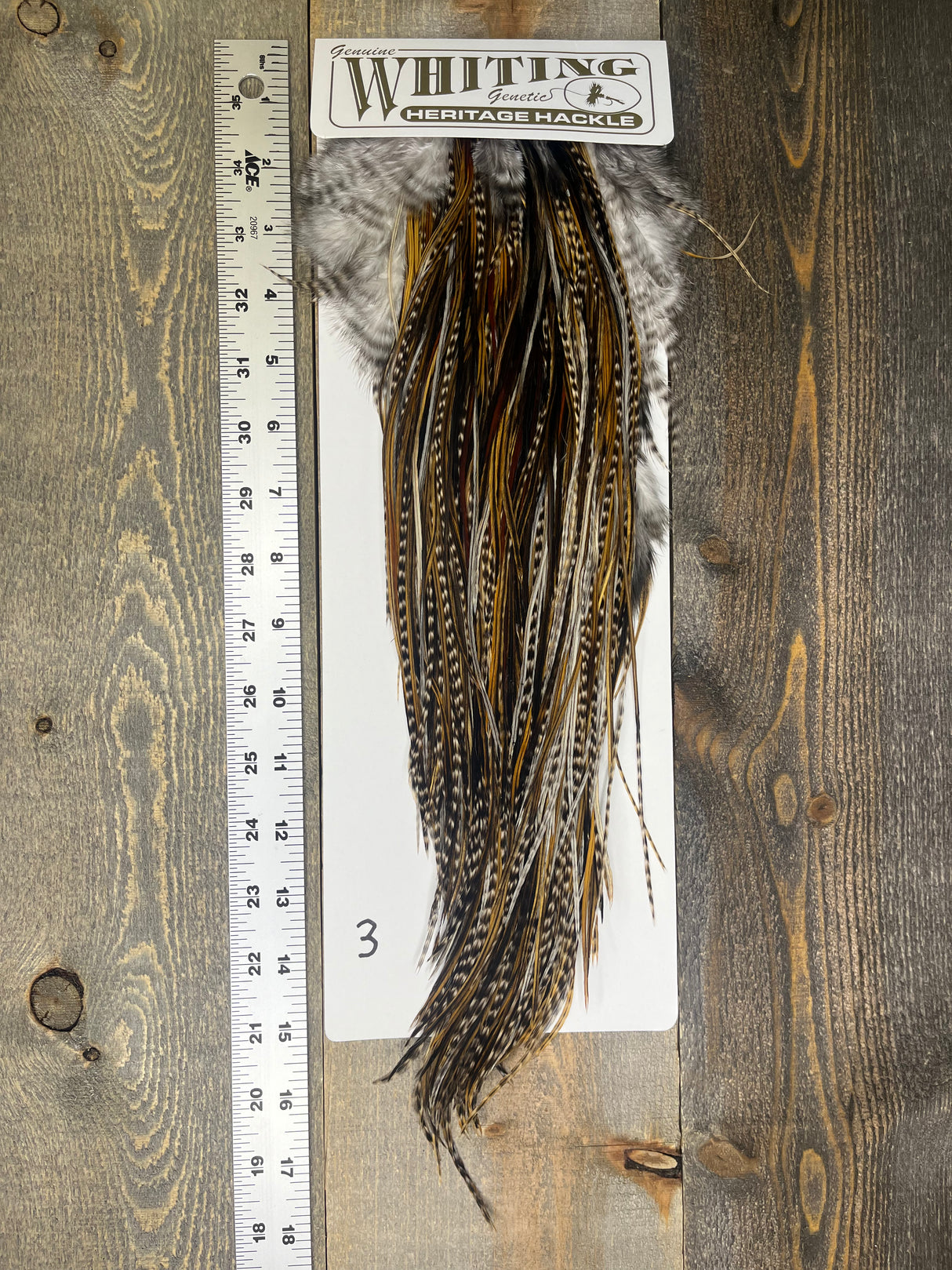 Whiting Heritage Saddle Grade #3 - #03 Dry Fly Hackle