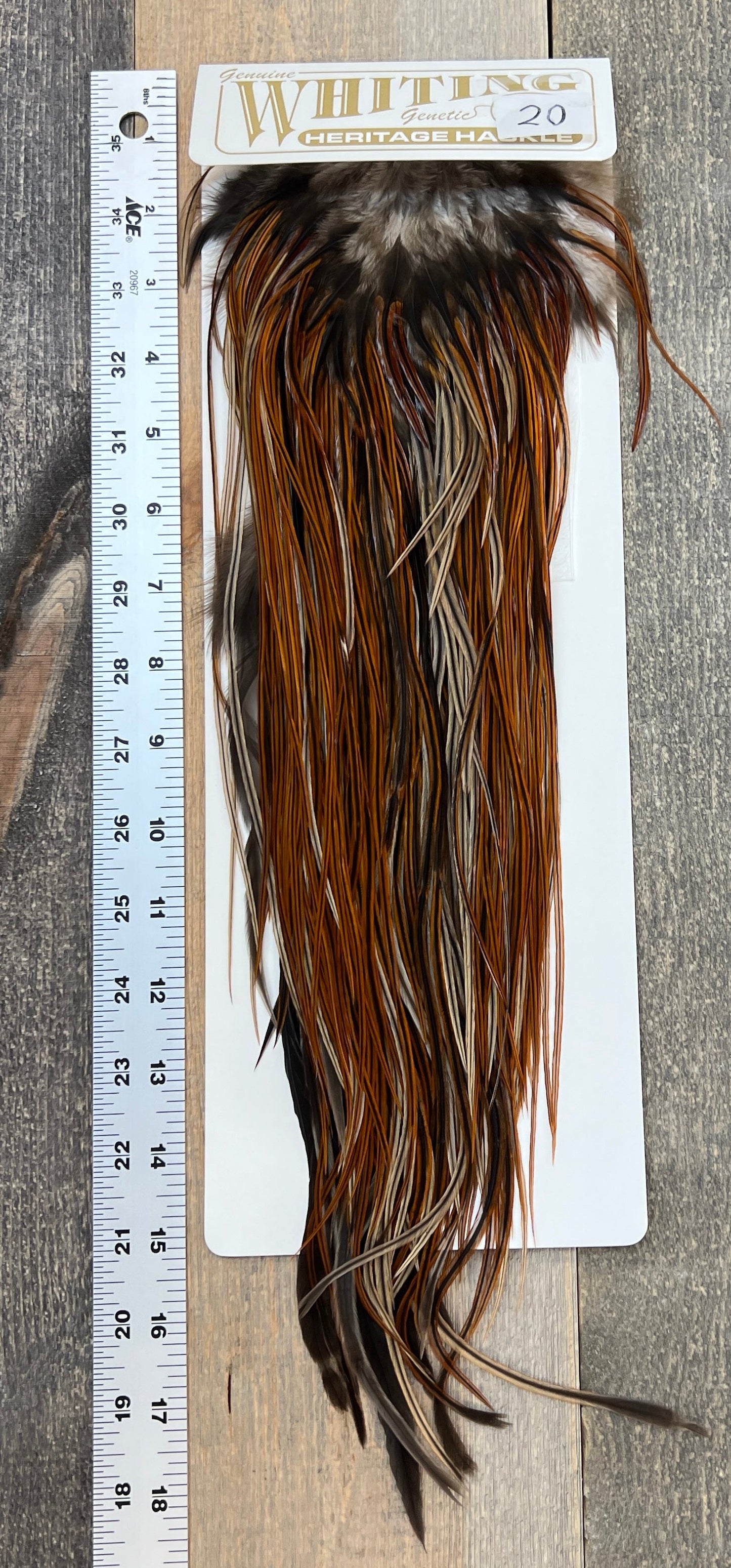 Whiting Heritage Saddle Grade #3 - #20 Dry Fly Hackle