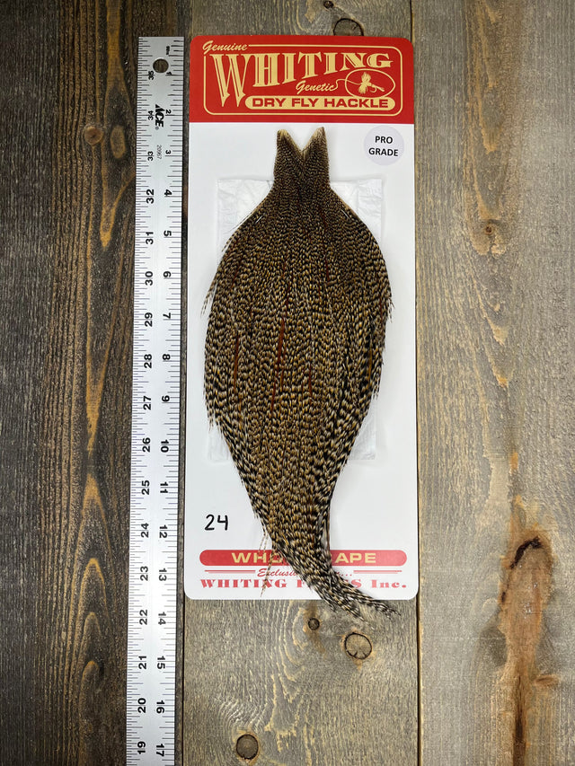 Whiting Pro Grade Cree Cape #24 Dry Fly Hackle