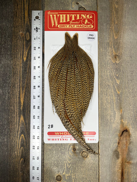 Whiting Pro Grade Cree Cape #28 Dry Fly Hackle