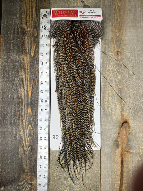 Whiting Pro Grade Midge Saddle Cree #30 Dry Fly Hackle