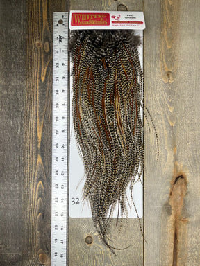 Whiting Pro Grade Midge Saddle Cree #32 Dry Fly Hackle