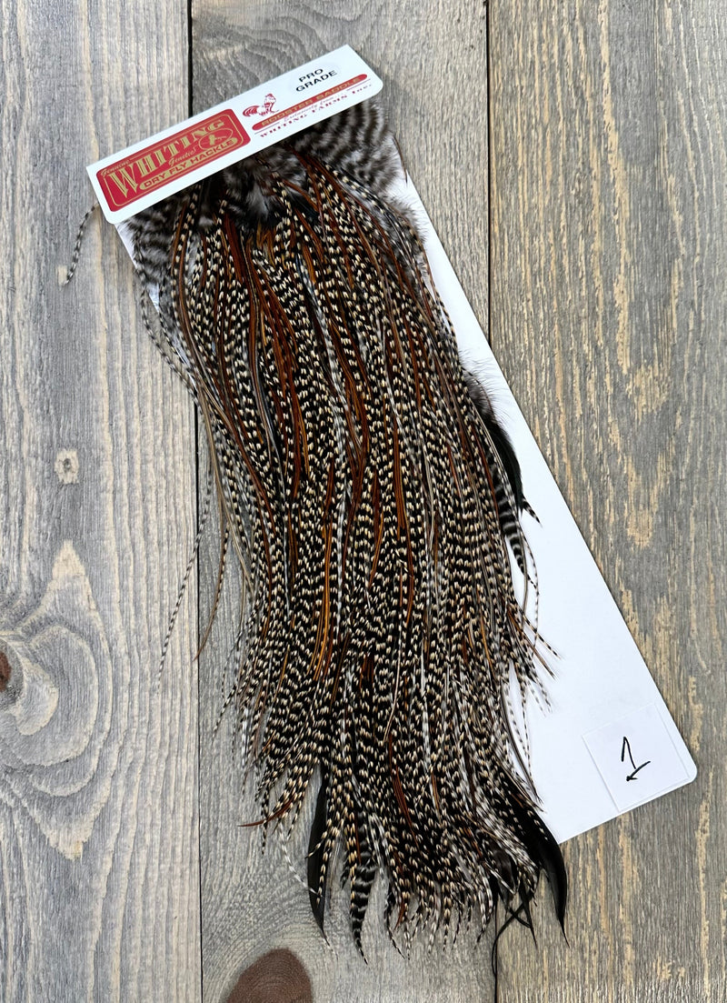 Whiting Pro Grade Saddle Cree #1 Dry Fly Hackle