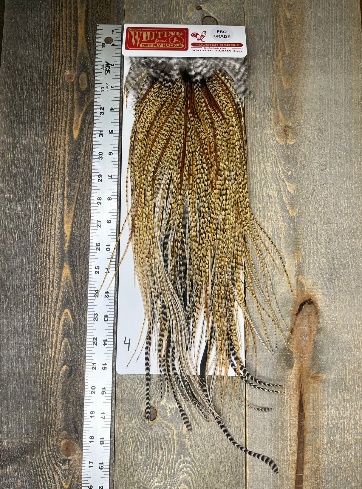 Whiting Pro Grade Saddle Cree #4 Dry Fly Hackle