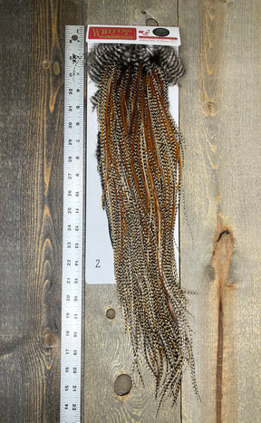 Whiting Silver Grade Midge Saddle Cree #2 Dry Fly Hackle