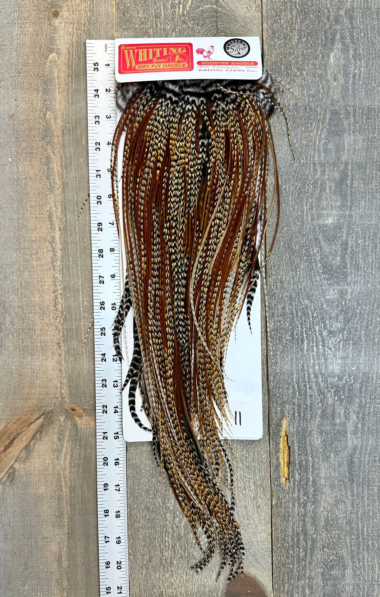 Whiting Silver Grade Saddle Cree #11 Dry Fly Hackle