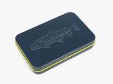 Yakoda Slim Tin Magnet Combo with Tweezer Shale/Chartreuse Fly Box