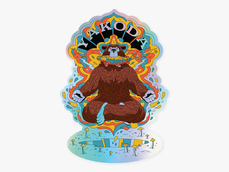 Yakoda Stickers Trippy Grizzly Stickers