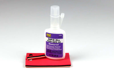 Zap-O Foam Safe CA Cements, Glue, Epoxy