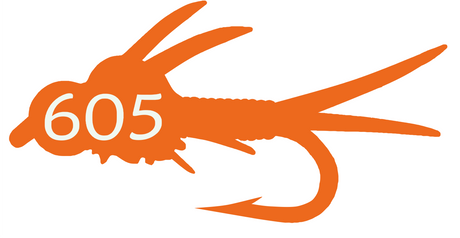 605 Fly Decal/Sticker Orange Default Stickers