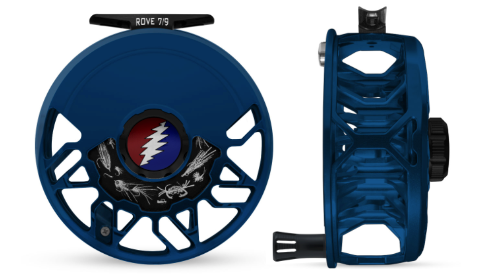 Abel Rove 7/9 Reel Deep Blue Grateful Dead Bolt Fly Reel