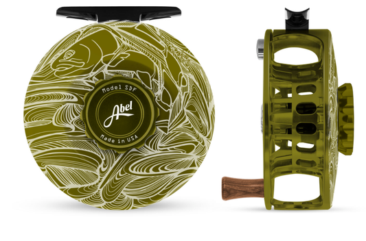 Abel SDF 5/6 Solid Reel- Larko Olive Fly Reel