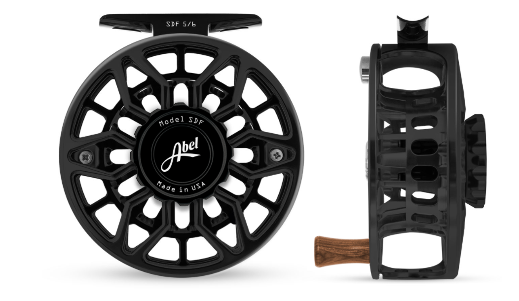 Abel SDF Reel - 5/6 Black Ported Fly Reel