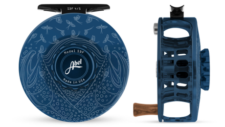 Abel SDF Reel - Underwood Mayfly Flurry - Deep Blue 4/5 Fly Reel