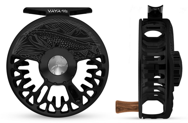 Abel Vaya Reel- Underwood On the Hunt- Black 4/5 Fly Reel