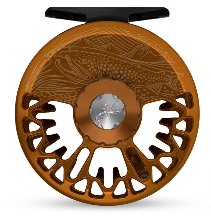 Abel Vaya Reel- Underwood On the Hunt- Bronze 4/5 Fly Reel