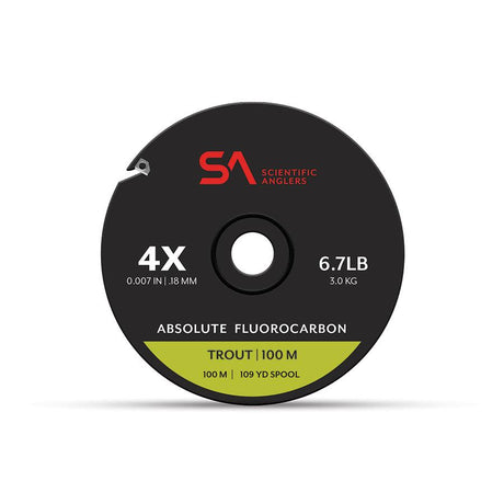 Absolute Fluorocarbon Trout Tippet - 100M 6X Leaders & Tippet