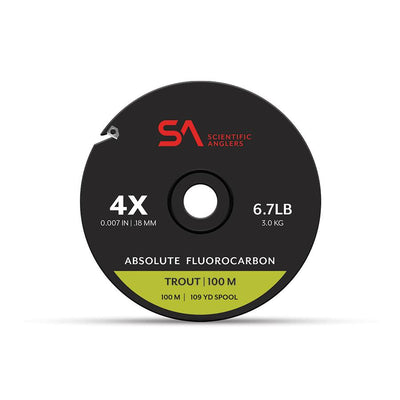 Absolute Fluorocarbon Trout Tippet - 100M 6X Leaders & Tippet