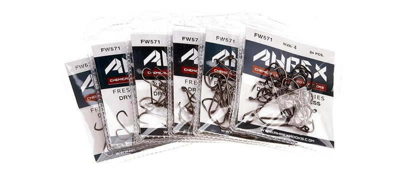 Ahrex Fw571 Long Dry Fly Barbless Hook 24 pack Hooks