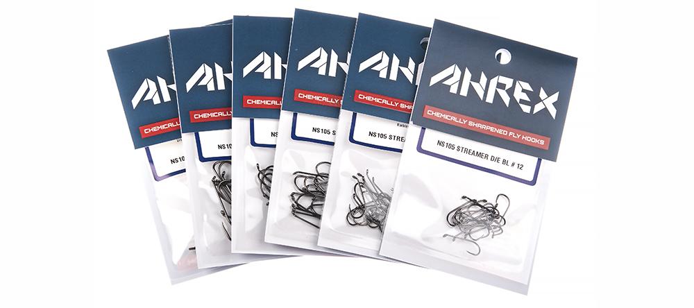 Ahrex NS105 Streamer Down Eye Barbless Hook 18 pack Hooks