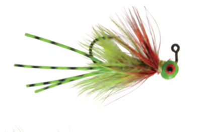 Aj's Drewster size 2 Chartreuse Warmwater Flies