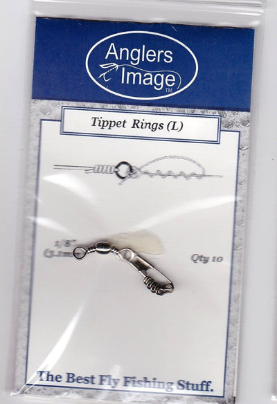 Angler's Image Tippet Rings Black Nickel / Large Fly Fishing Accessories