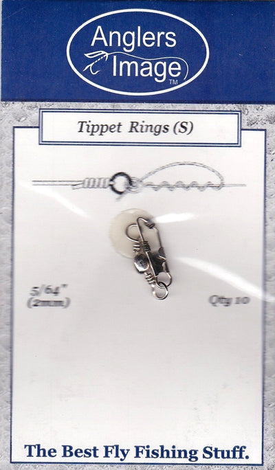 Angler's Image Tippet Rings Black Nickel / Small Fly Fishing Accessories