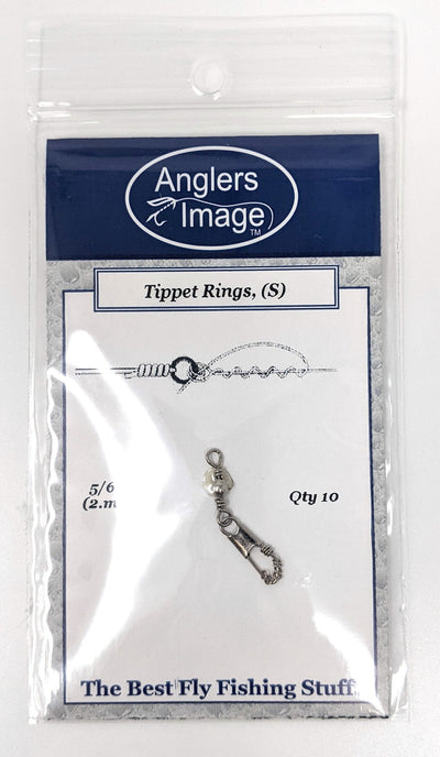 Angler's Image Tippet Rings - Nickel Small Fly Fishing Accessories