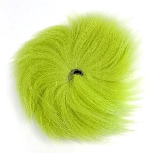 Arctic Fox Tail Hair Chartreuse Hair, Fur