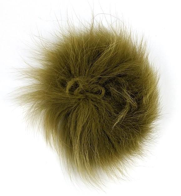 Arctic Fox Tail Hair Olive Hair, Fur